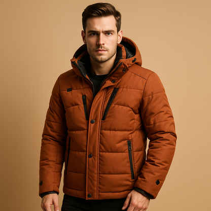 Warm Waterproof Mens Down Jacket - VibreMode