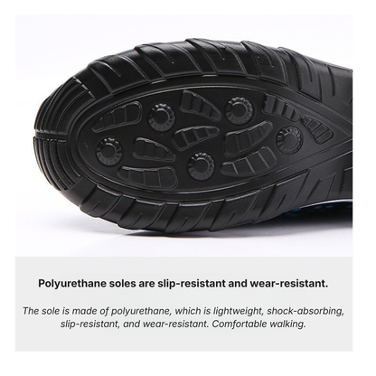 Comfortable Medical Slip Resistant Arch Support Shoes - Black