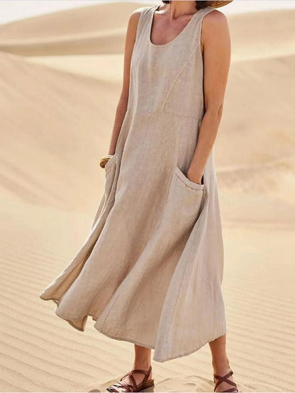 Elegant Floor Length Maxi Dress - VibreMode