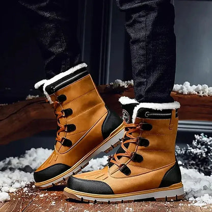 Men's Insulated Waterproof Boots Rugged Outdoor