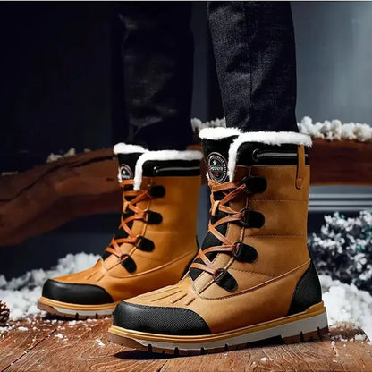 Men's Insulated Waterproof Boots Rugged Outdoor