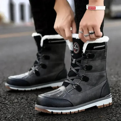 Men's Insulated Waterproof Boots Rugged Outdoor