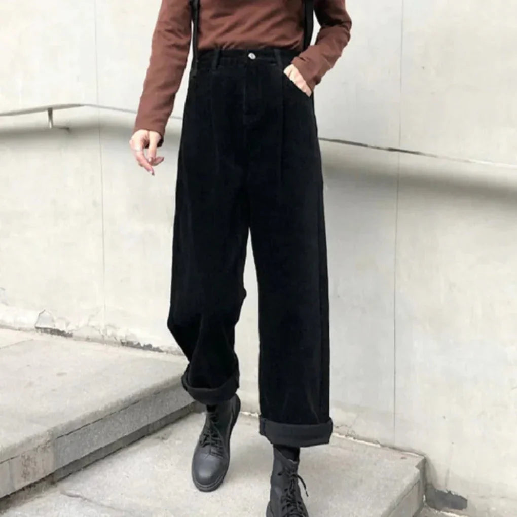 Women's Corduroy Pants Rich Texture Casual