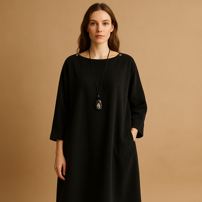 Classic Mid Length Women's Summer Dress - VibreMode