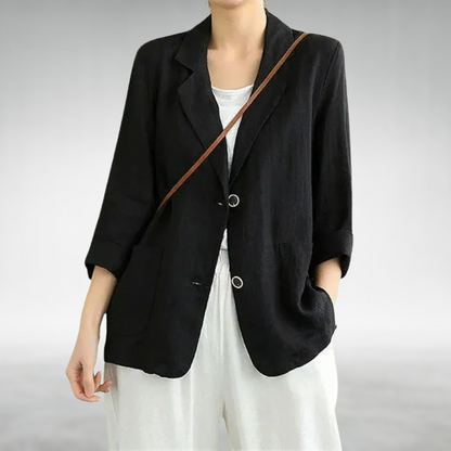 Image of Courtney | Women's Button-Down Blazer Top