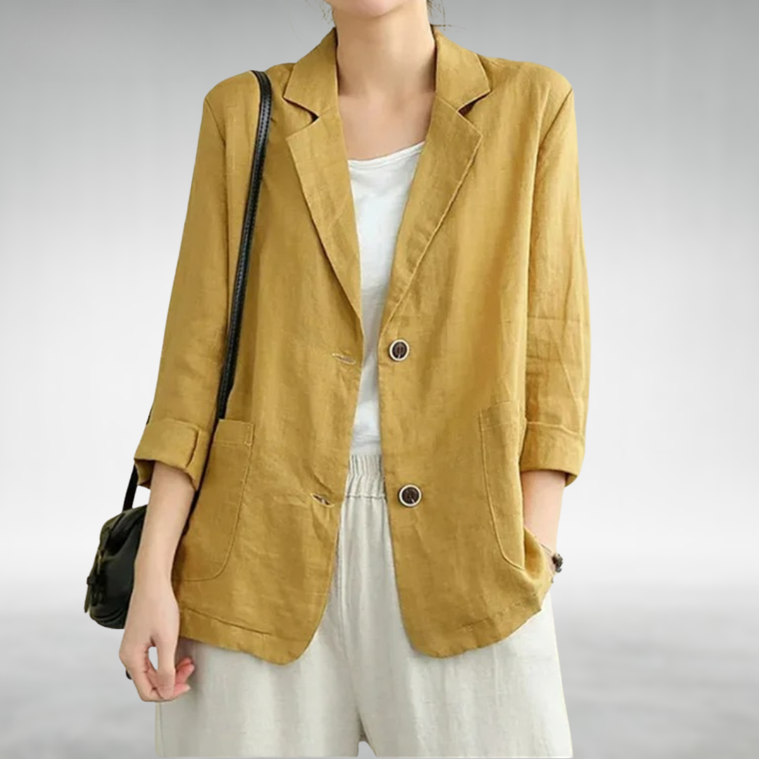 Image of Courtney | Women's Button-Down Blazer Top