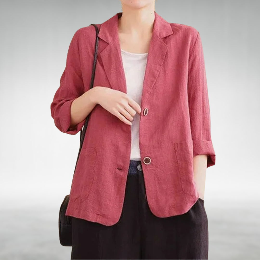 Image of Courtney | Women's Button-Down Blazer Top