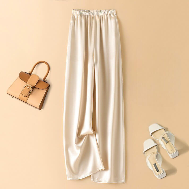 Silky Smooth Women's Satin Pants - VibreMode