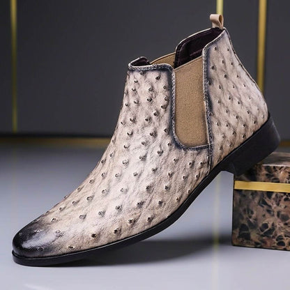 Classic Western Ostrich Leather Boots