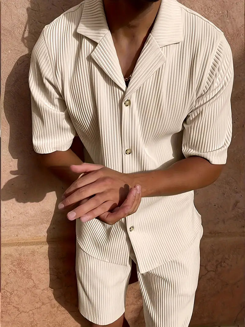 Linen Casual Summer Pants Set