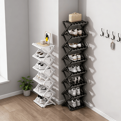 9 Tier Bamboo Storage Shelf No Assembly Required