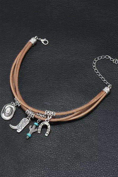 Lucky Charm Cactus Layered Bracelet