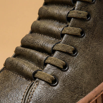 Premium Tall Leather Basketball Shoes