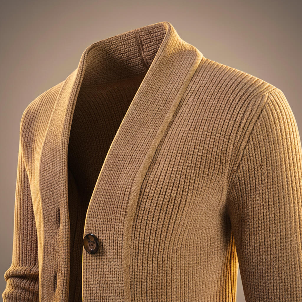 Soft Merino Wool Knit Cardigan