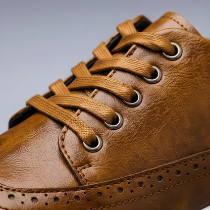 Luxury Genuine Leather Running Shoes