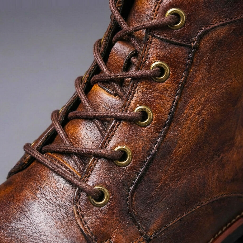 Classic Vintage Leather Ankle Boots