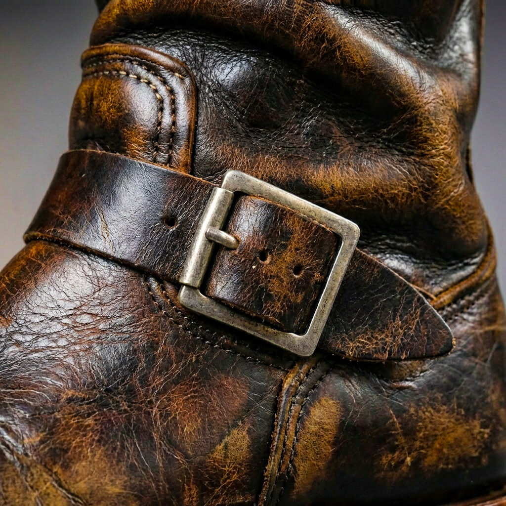 Classic Brown Distressed Leather Boots
