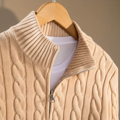 Classic Luxury Cable Crew Sweater