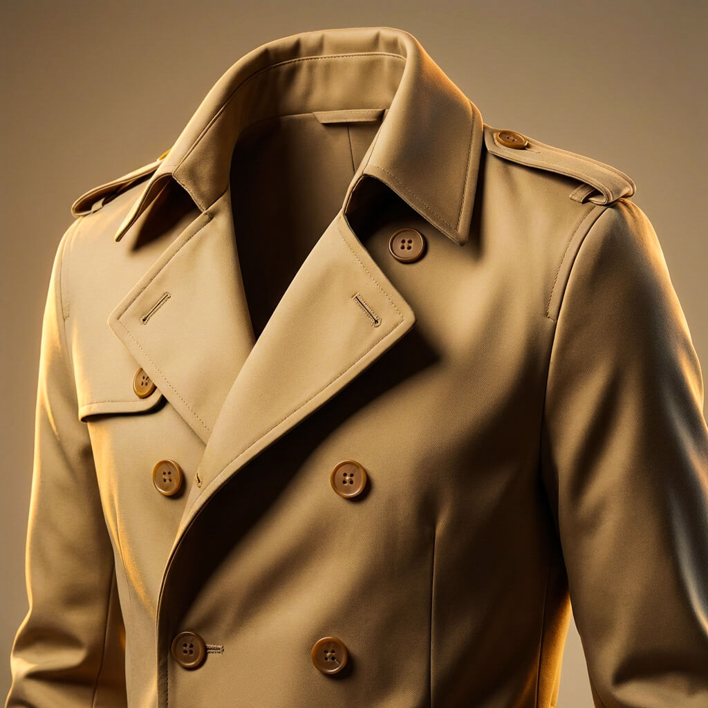 Luxury Classic Long Trench Coat
