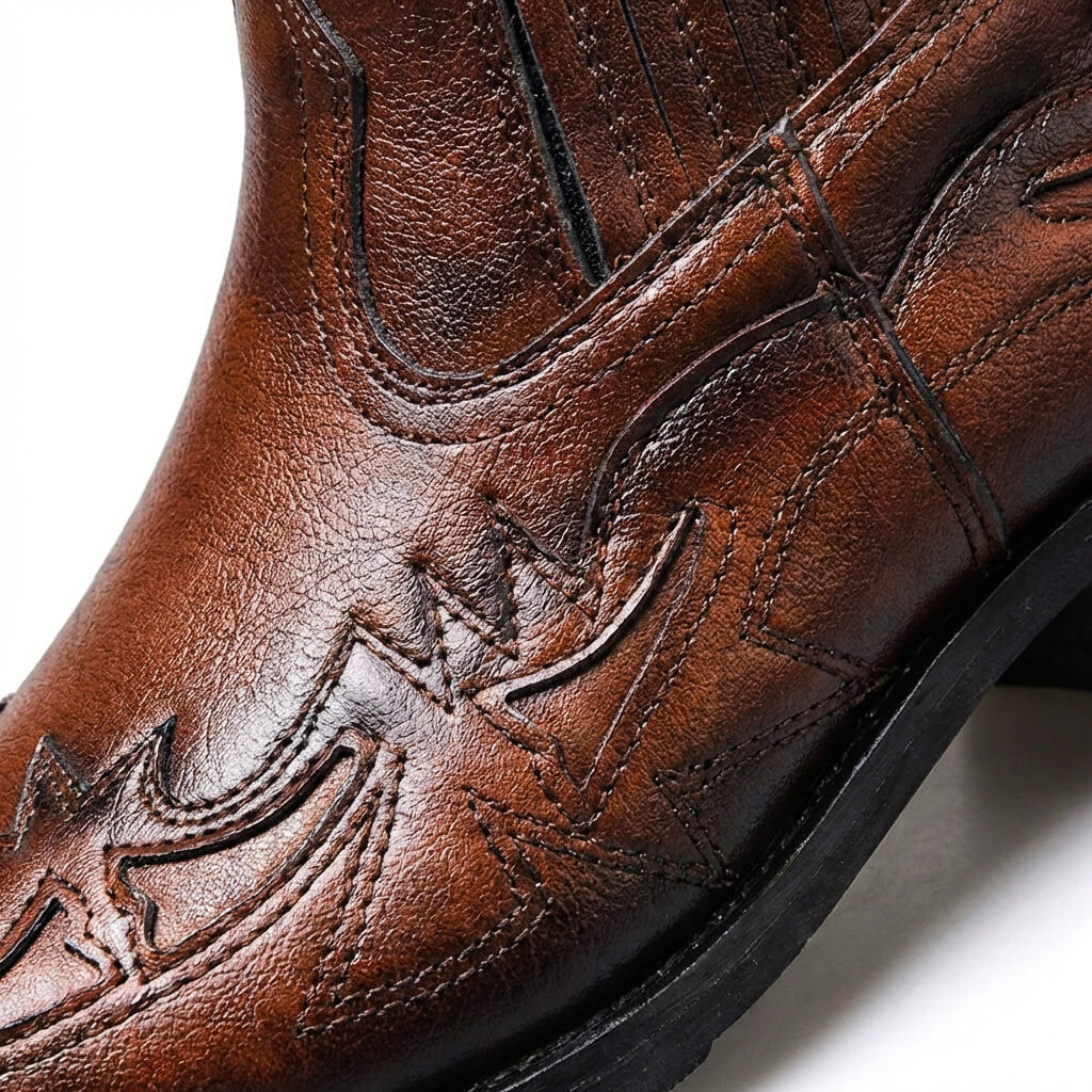 Authentic Brown Leather Ankle Boots