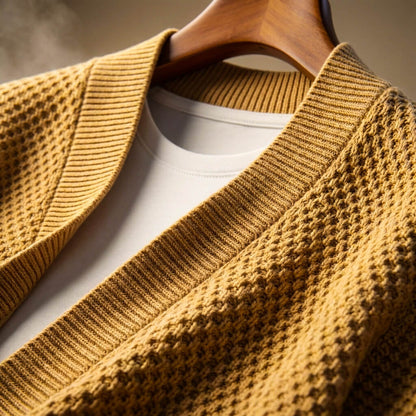 Cozy Textured Open Front Cardigan