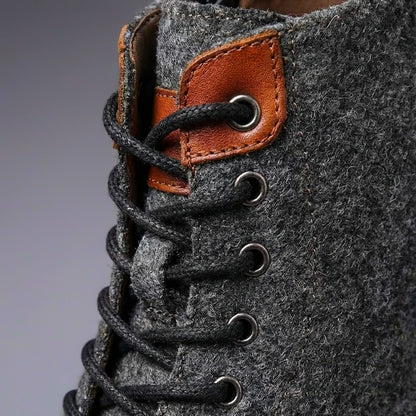 Luxury Sheepskin Leather Ankle Boots