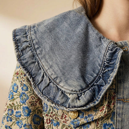Fashionable Women's Blue Jeans Jacket
