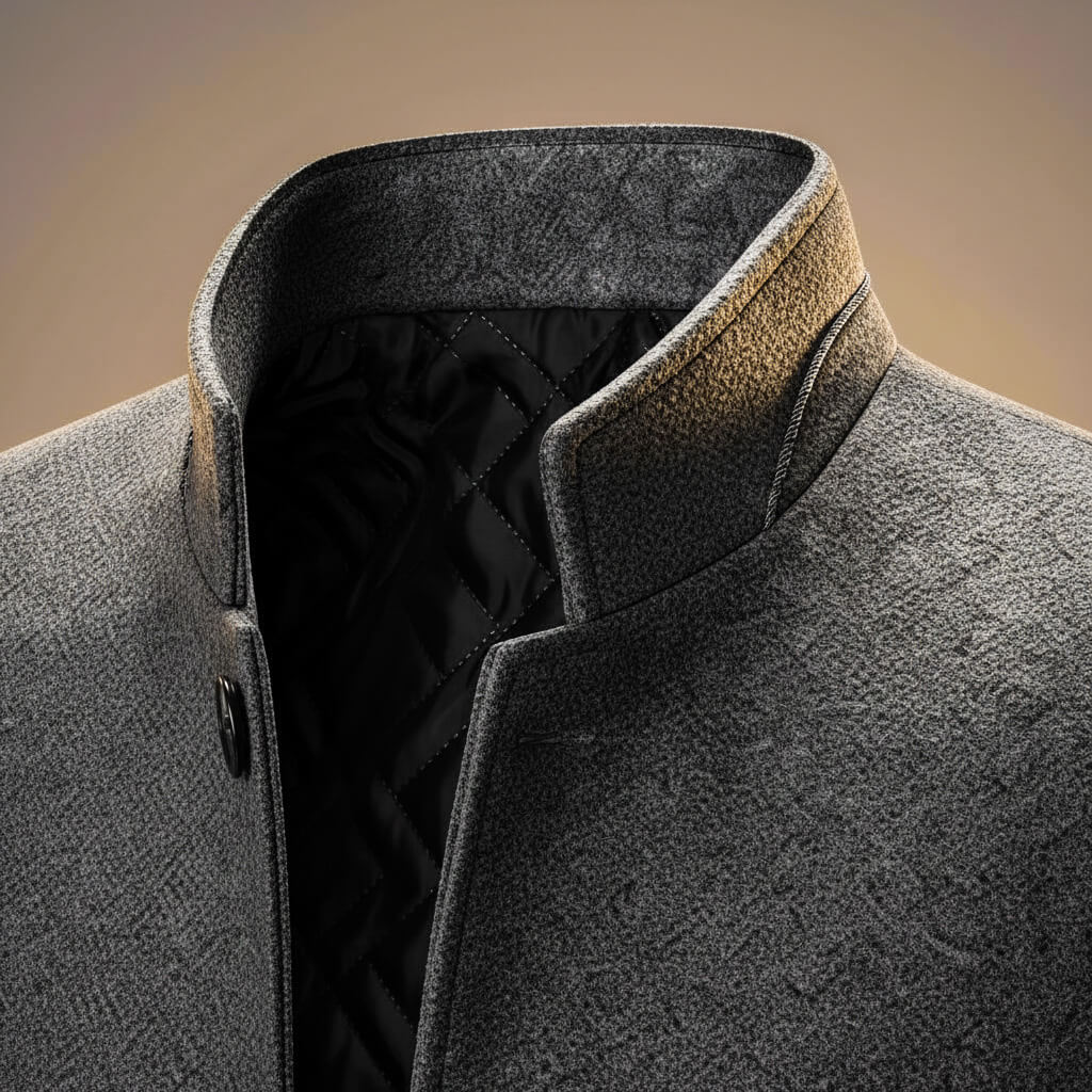 Classic Pure Wool Tailored Coat