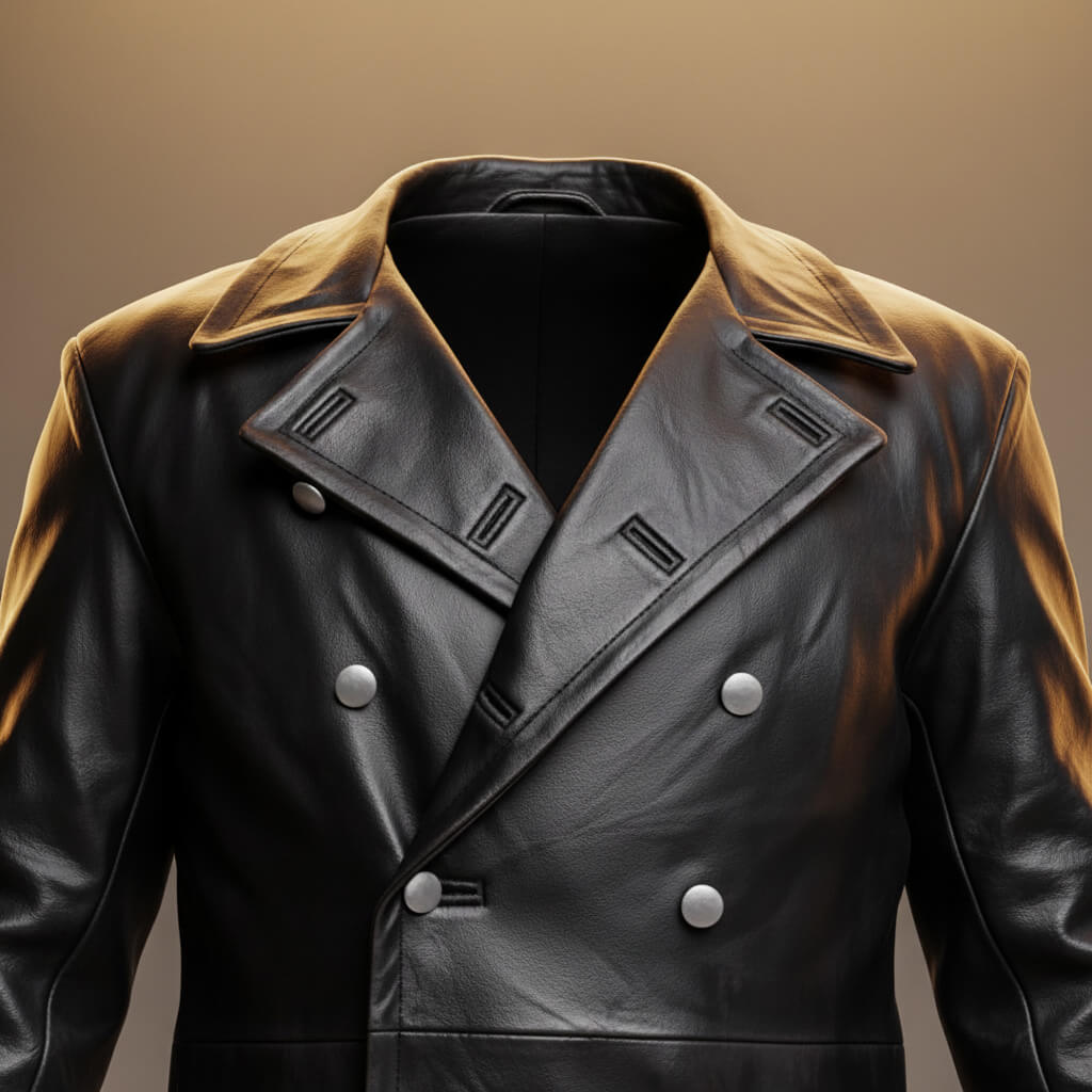 Classic Genuine Leather Trench Coat