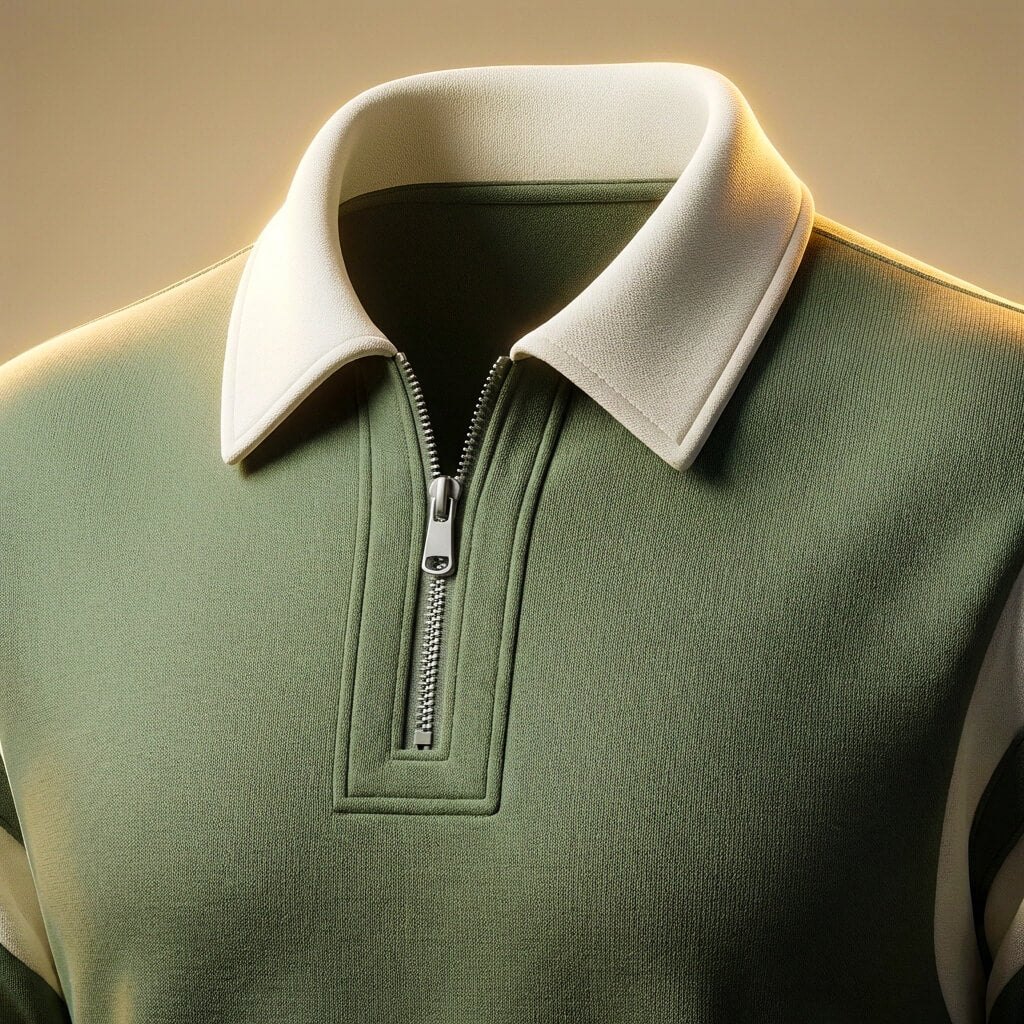 Classic Luxury Long Sleeve Polo Shirt