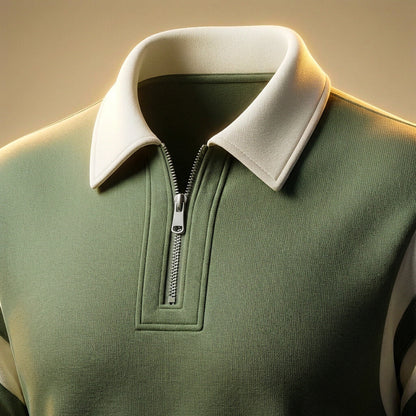 Classic Luxury Long Sleeve Polo Shirt