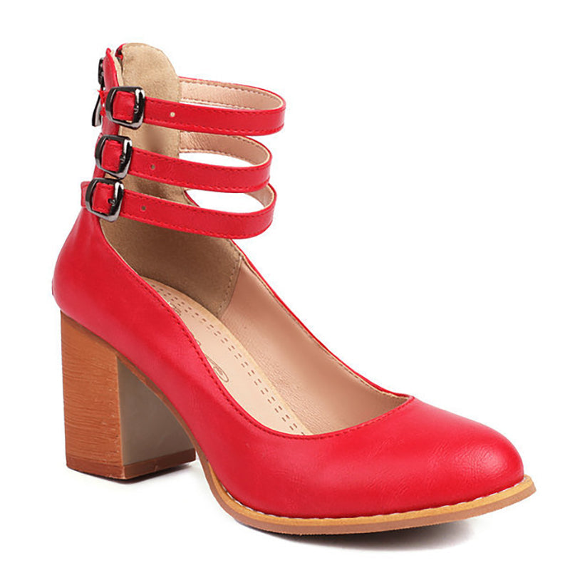 Comfortable Ankle Strap Sandals with High Heel