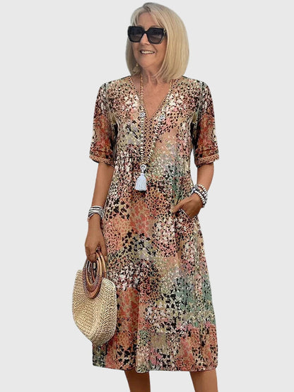 Bella Women's Floral Midi Dress - VibreMode
