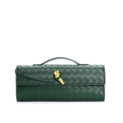 Women's Leather Backpack Braided Strap