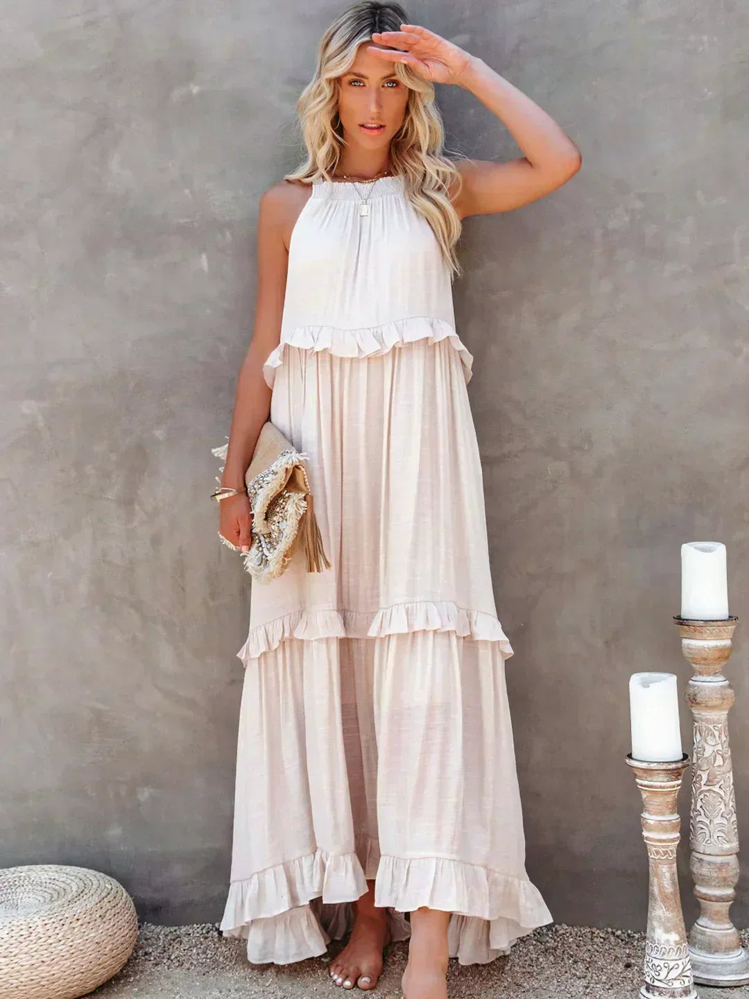 Elegant Women's Heather Dress - VibreMode