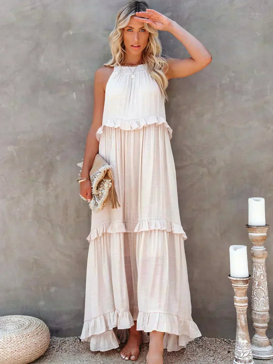 Chic Ruffle Sundress for Women - VibreMode