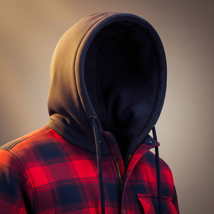 Classic Flannel Hooded Coat
