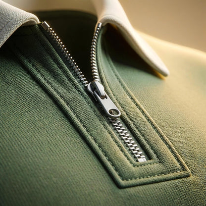 Classic Luxury Long Sleeve Polo Shirt