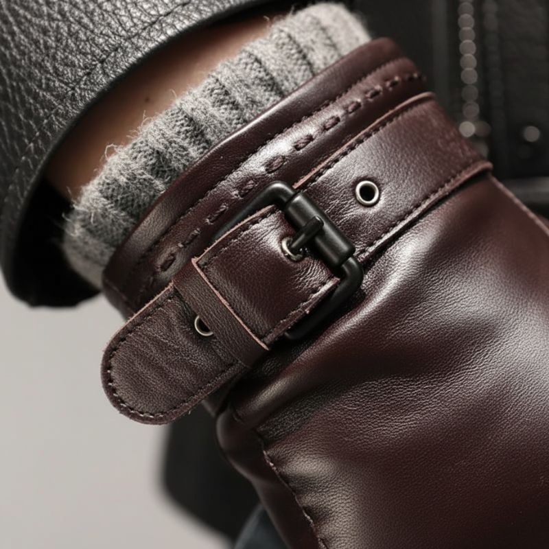 Premium Real Leather Driving Gloves
