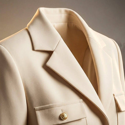 Fashion Belted Wool Jacket