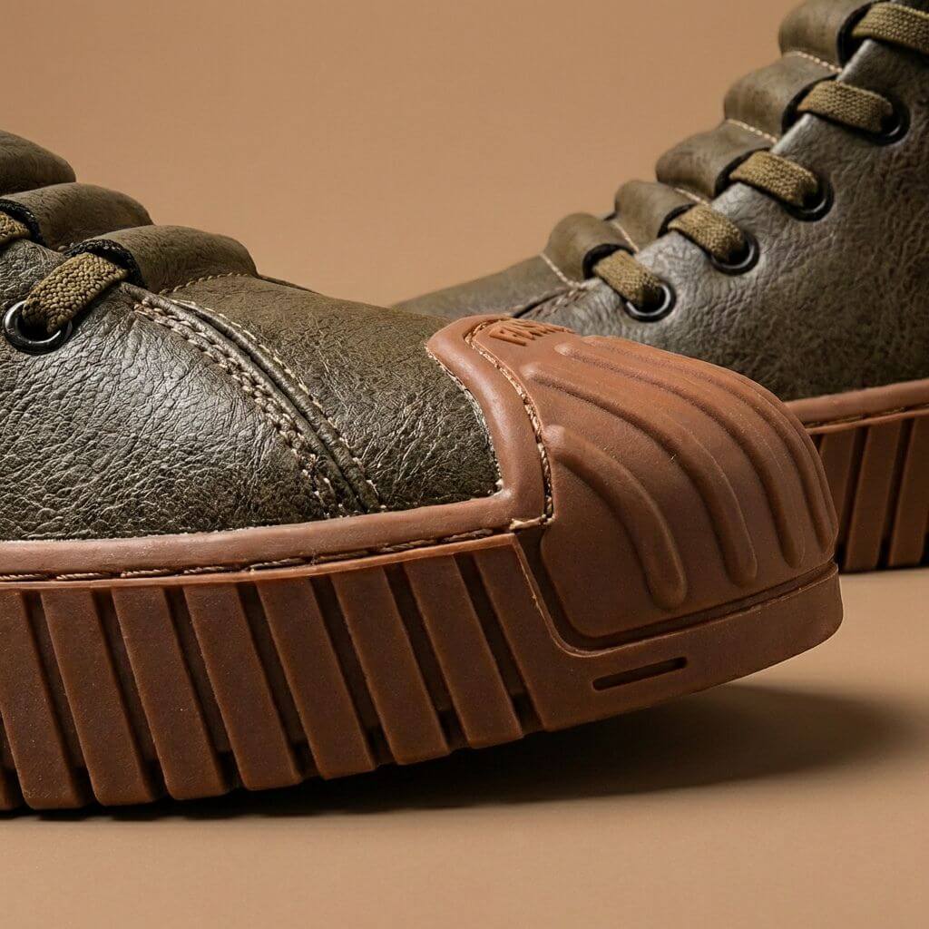 Premium Tall Leather Basketball Shoes