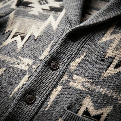 Soft Wool Cable Knit Cardigan