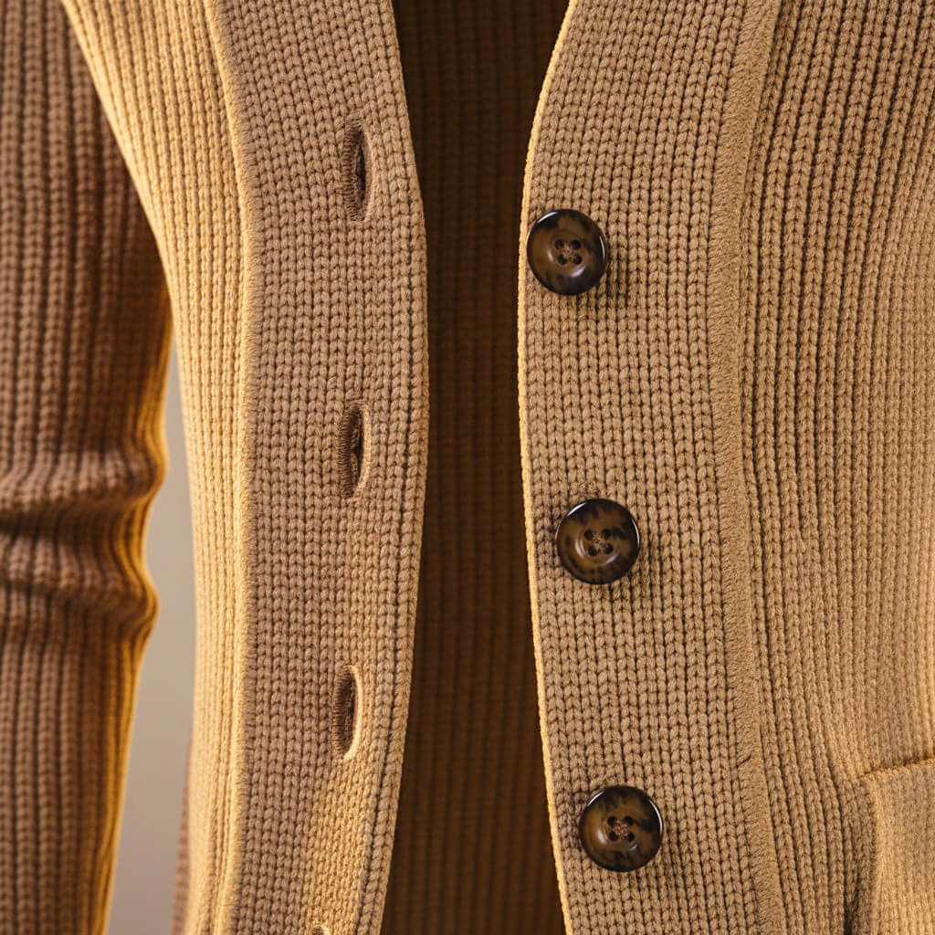 Soft Merino Wool Knit Cardigan