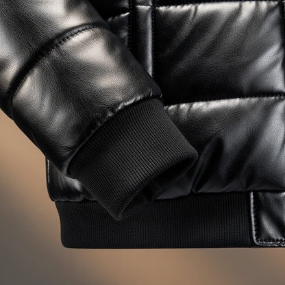 Luxury Padded Genuine Leather Jacket