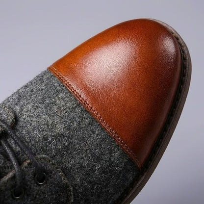 Luxury Sheepskin Leather Ankle Boots