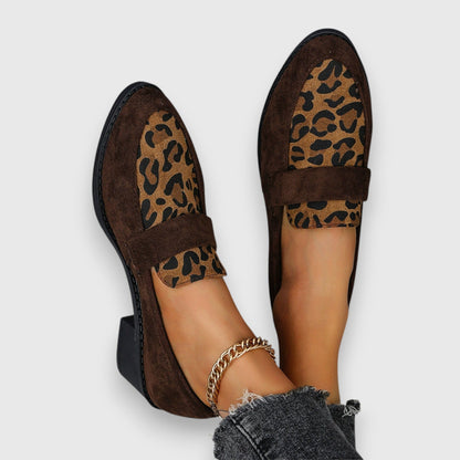 Fashion Leopard High Heel Slip On Shoes