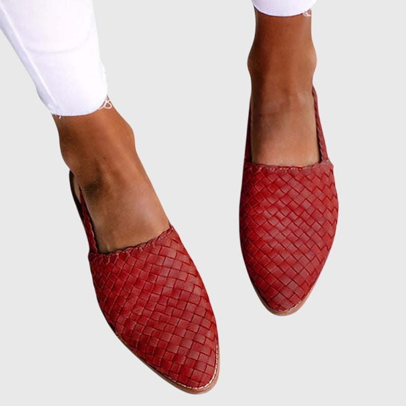 Comfortable Womens Canvas Slip On Flats Shoes