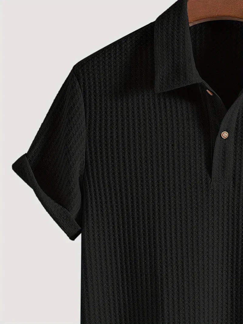 Men's Casual Polo Shirt Breathable Cotton