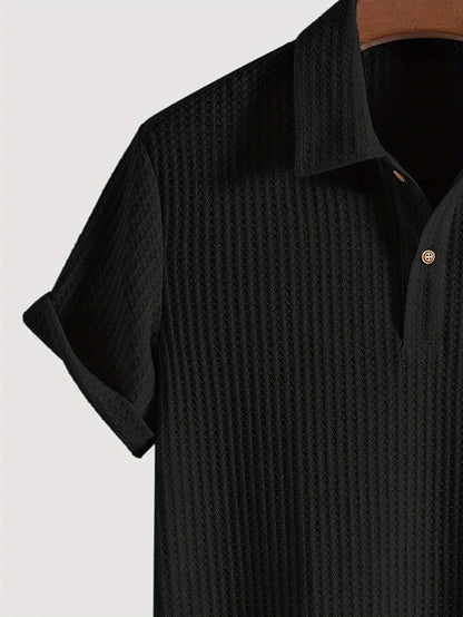 Men's Casual Polo Shirt Breathable Cotton