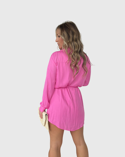 Ladies Classic Front Button Dress Shirt